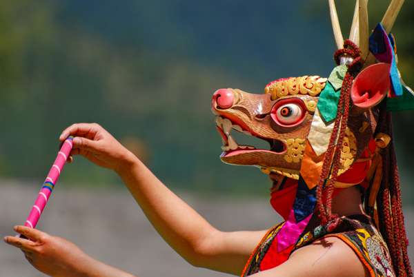 Bhutan (Klosterfeste und Maskentänze): Bild 5