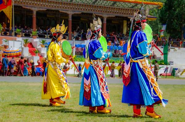 Bhutan (Klosterfeste und Maskentänze): Bild 9