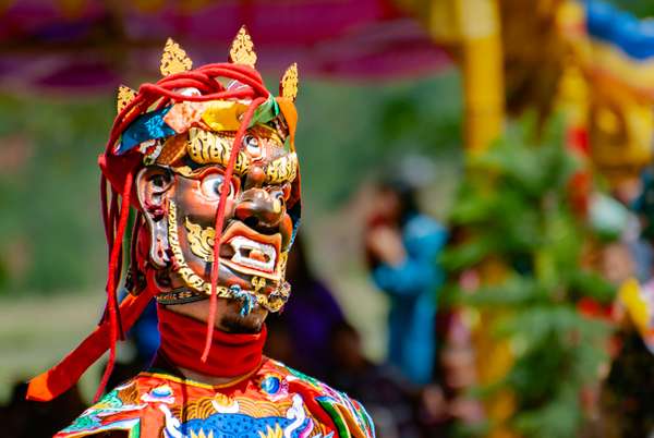 Bhutan (Klosterfeste und Maskentänze): Bild 10