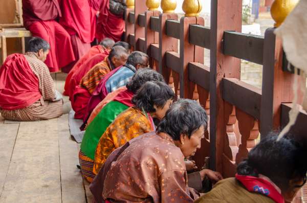 Bhutan (Klosterfeste und Maskentänze): Bild 16