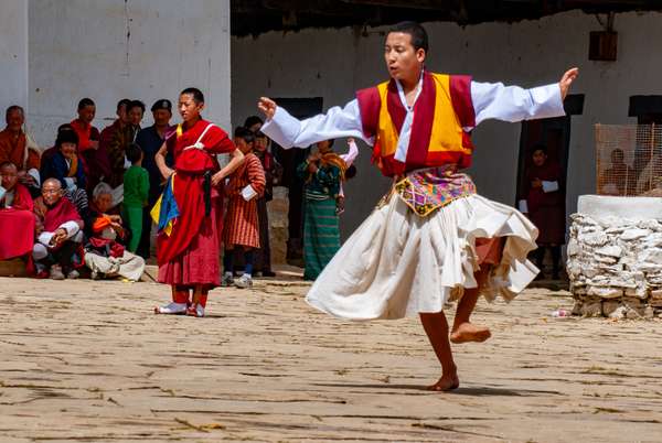 Bhutan (Klosterfeste und Maskentänze): Bild 20