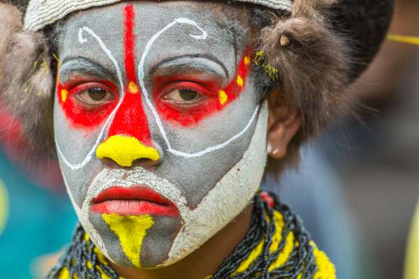 Papua (Menschenbilder – Bemalte Gesichter): Bild 6